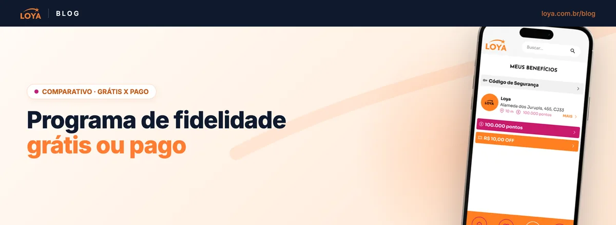Comparativo entre programa de fidelidade grátis e pago: teto de cadastros, relatório de quem sumiu, falar com a base e exportar a base, com três visitas extras por mês pagando a mensalidade
